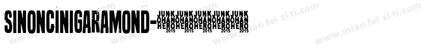 sinoncinigaramond字体转换