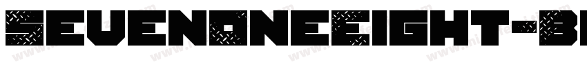 SevenOneEight-Black字体转换