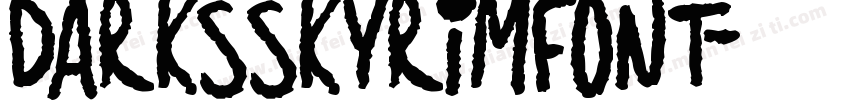 DarksSkyrimFont字体转换