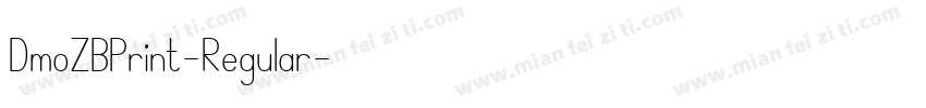 DmoZBPrint-Regular字体转换