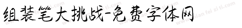 组装笔大挑战字体转换
