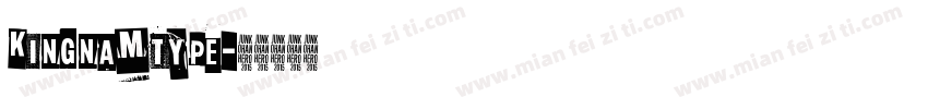 Kingnamtype字体转换