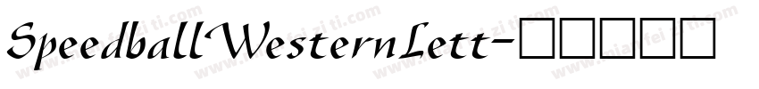 SpeedballWesternLett字体转换