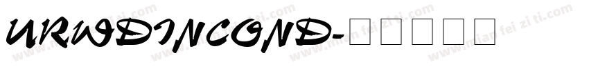 URWDINCOND字体转换