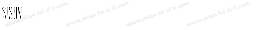 sisun字体转换