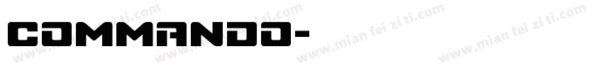 Commando字体转换