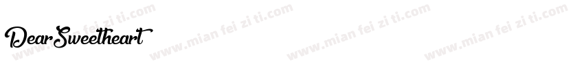 DearSweetheart字体转换