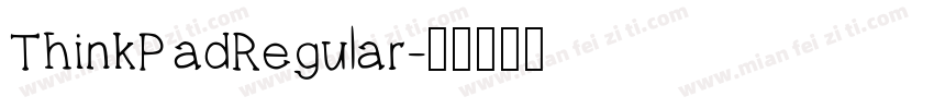 ThinkPadRegular字体转换