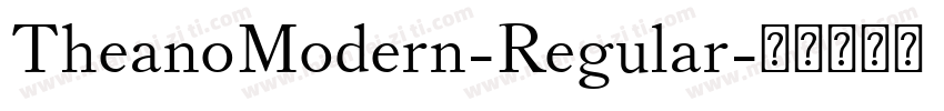 TheanoModern-Regular字体转换