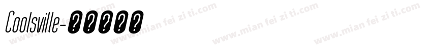 Coolsville字体转换