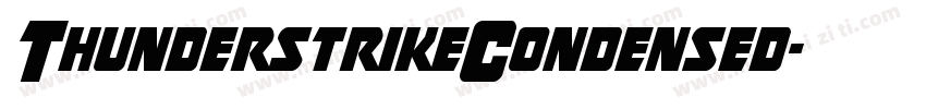 ThunderstrikeCondensed字体转换