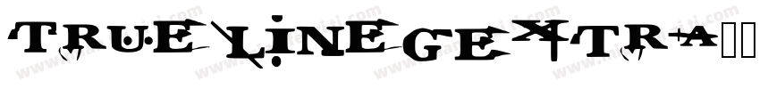 TrueLineG-Extra字体转换