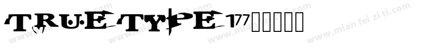 truetype-177字体转换