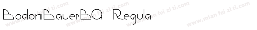 BodoniBauerBQ-Regula字体转换