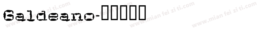 Galdeano字体转换