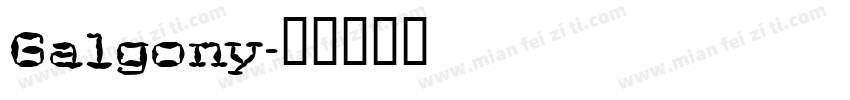 Galgony字体转换