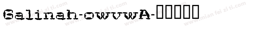 Galinah-owvwA字体转换
