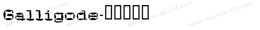 Galligode字体转换