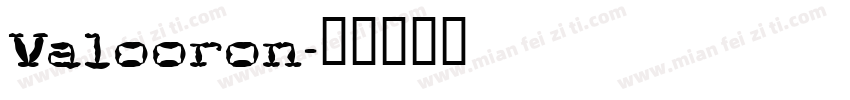 Valooron字体转换