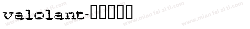 valolant字体转换