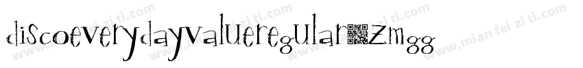 DiscoEverydayValueRegular-zMGG字体转换