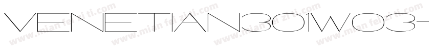 Venetian301W03字体转换