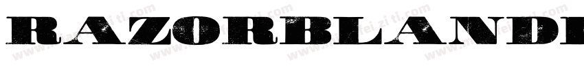 RazorBlandPersonalUs字体转换