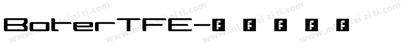 BoterTFE字体转换