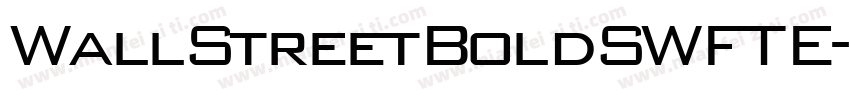 WallStreetBoldSWFTE字体转换