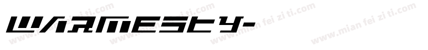 Warmesty字体转换