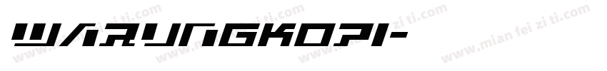 warungkopi字体转换