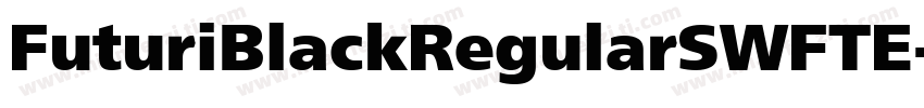 FuturiBlackRegularSWFTE字体转换
