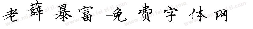 老薛暴富字体转换