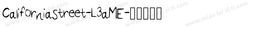 CaliforniaStreet-L3aME字体转换