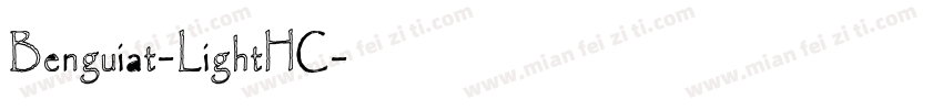 Benguiat-LightHC字体转换