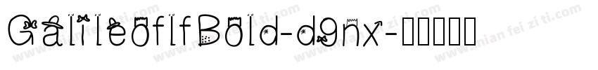 GalileoflfBold-d9nx字体转换