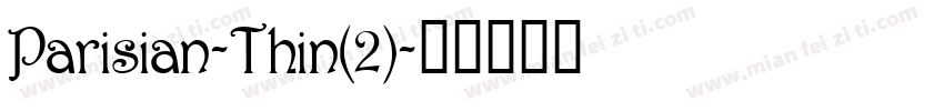 Parisian-Thin(2)字体转换