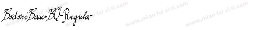 BodoniBauerBQ-Regula字体转换