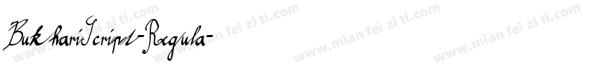 BukhariScript-Regula字体转换