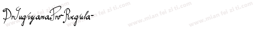 DrSugiyamaPro-Regula字体转换