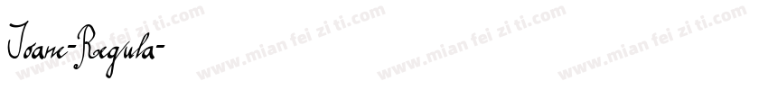 Joane-Regula字体转换