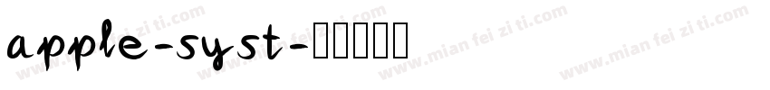 apple-syst字体转换