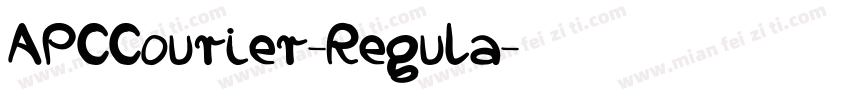 APCCourier-Regula字体转换