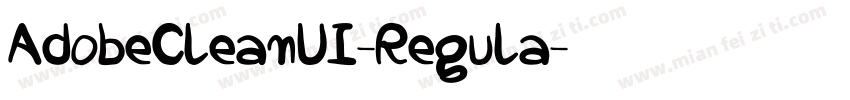 AdobeCleanUI-Regula字体转换