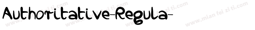 Authoritative-Regula字体转换