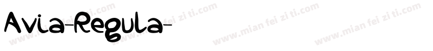Avia-Regula字体转换