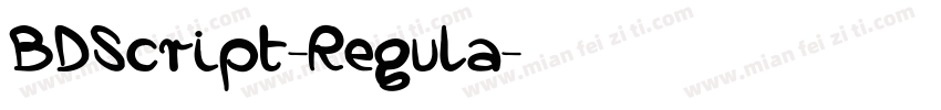 BDScript-Regula字体转换