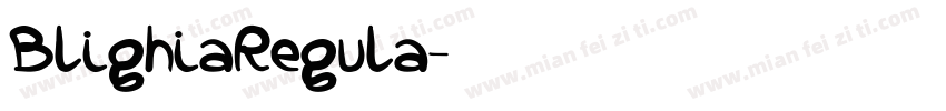 BlighiaRegula字体转换