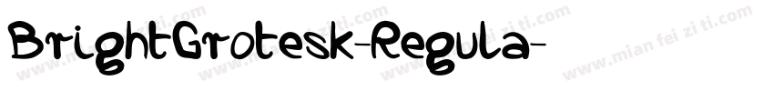 BrightGrotesk-Regula字体转换