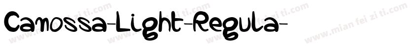 Canossa-Light-Regula字体转换